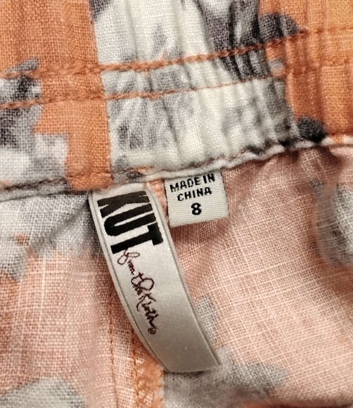 Kut From The Kloth Linen Shorts    Size 8 - Picture 3 of 3